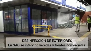 Photo of Realizamos en San Antonio Oeste la primera desinfección preventiva de veredas y frentes comerciales