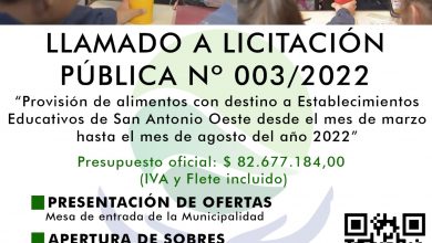 Photo of Licitación Pública para la provisión de alimentos a establecimientos educativos