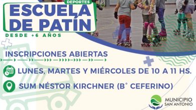 Photo of #Deportes | Inscripciones y clases disponibles de la Escuela Municipal de Patín