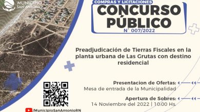Photo of #LasGrutas | Concurso Público de Precios para la preadjudicación de tierras con destino residencial