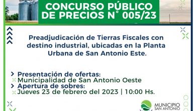 Photo of #Tierras | Concurso Público de Precios para la preadjudicación de Tierras Fiscales con destino industrial en SAE